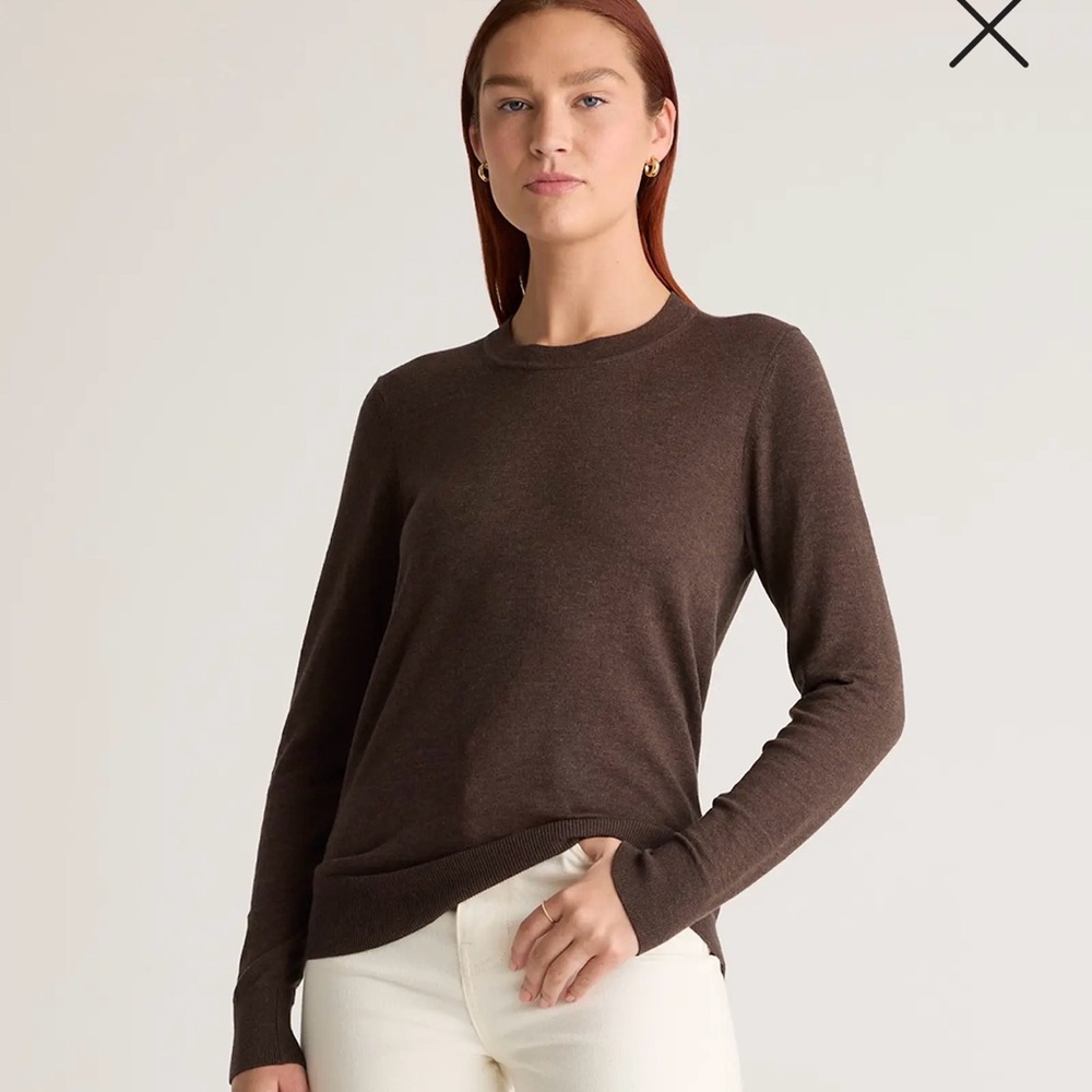 Lightweight Cotton Cashmere Crew Sweater
